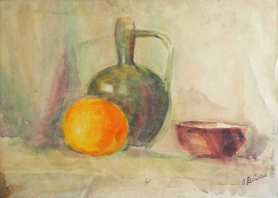 Дейнеко Ольга Константиновна. Натюрморт с кувшином и дыней